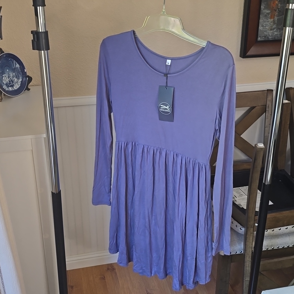 Iwollence long sleeve knee length maxi dress